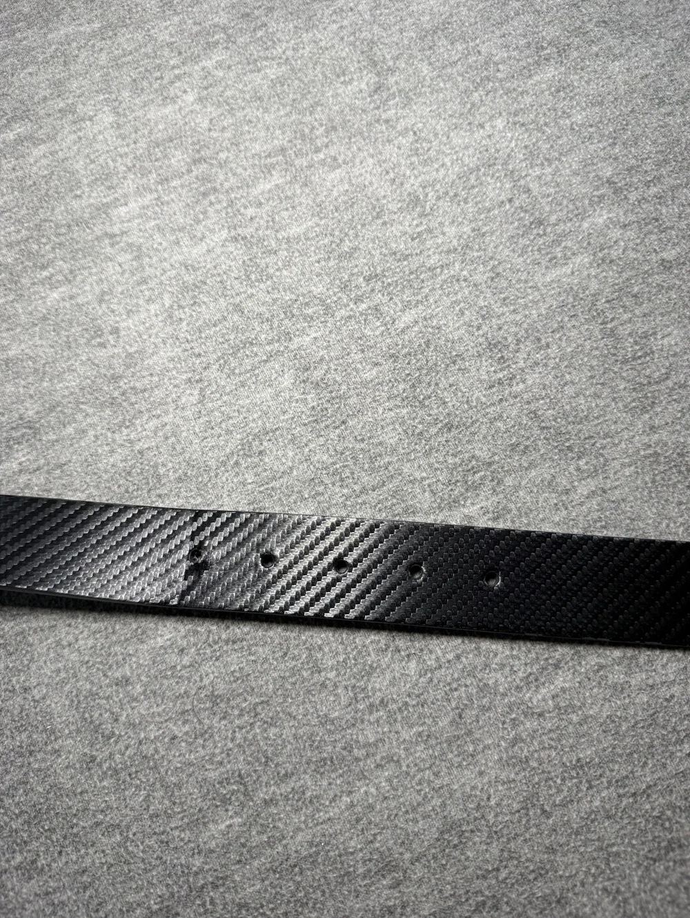 Nike Black Carbon Fiber Pattern Leather Belt Black Buckle Men’s Size 36